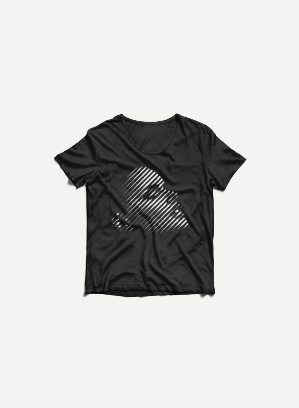 復古竹節棉圓領 T 恤